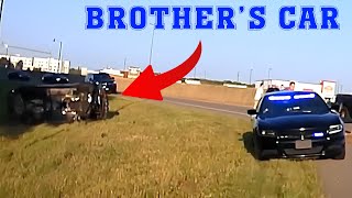 LEFT his BROTHER behind and RAN AWAY. High Speed POLICE CHASES
