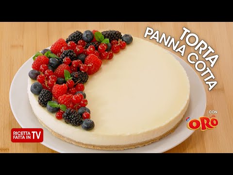TORTA PANNA COTTA di Benedetta Rossi - Ricetta TV Fatto in Casa per Voi