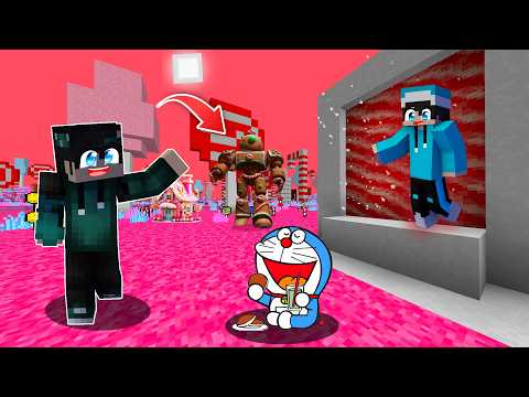 ماين كرافت لكن انا وجمسه رحنا عالم الحلويات و وحش الحلويات هاجمنا!!؟؟😱🍭