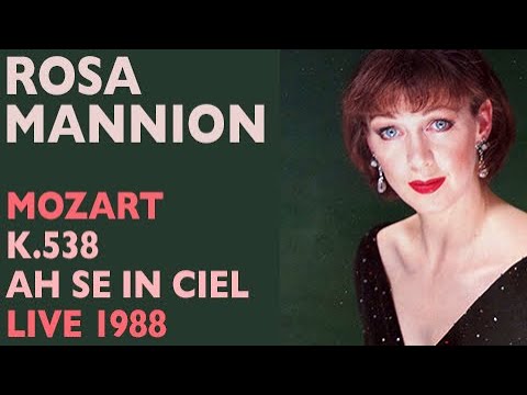 Rosa Mannion - Mozart: Concert aria K.538 Ah se in ciel, benigne stelle, Buxton Festival 1988