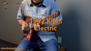 Video thumbnail for 1992 Klein Electric, Bubinga by Dream Guitars
