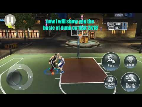 Basic of dunk tutorial NBA 2K18 Mobile