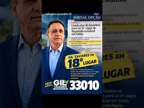 Gil Tavares, um gestor diferenciado, que mudou a história de sua cidade Nerópolis GO,