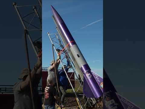 Our giant rocket's highest flight yet.  Full video tomorrow! #diy #rocketry