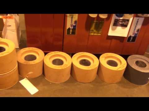 Royal Master centerless grinder thrufeed grinding large aluminum tubes