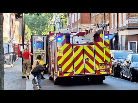 Pompiers de Londres alerte incendie London fire brigad responding to emergency calls 🇬🇧