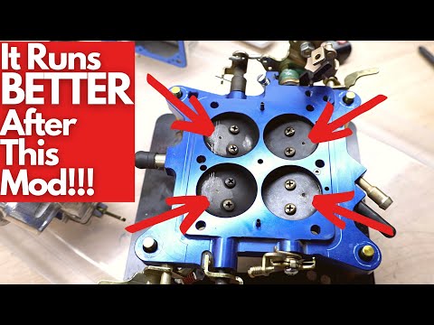 Drilling Holes in a Holley Carburetor For a Big Cam