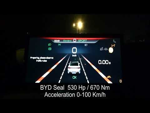 BYD Seal ( 530 Hp ) vs Tesla Model 3 Performance ( 513 Hp ) Acceleration 0-100 Km/h Battle!!!!!!