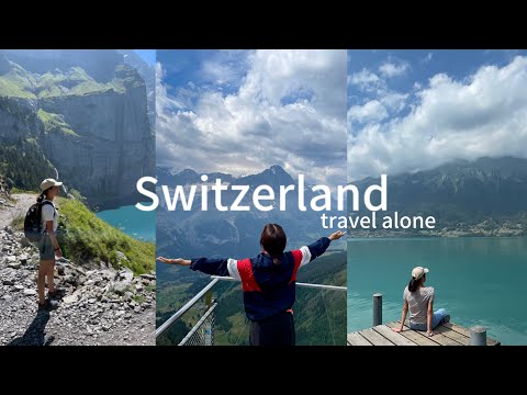 viajando sola por los alpes suizos