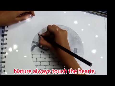 Nature always touches the hearts 💞💞💞 #nature #heart #art #painting #lohitha #craft #drawing