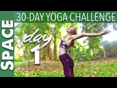 DAY 1- Space - 30-day yoga challenge - YogaCandi