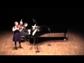 Duo Carr Quennerstedt - Beethoven - Violin Sonata No.1 in D Op.12: 1st mov. Allegro con brio