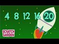 The Counting by Fours Song | Counting Songs | Scratch Garden