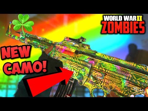 FREE ZOMBIE CAMO EASTER EGG! - New WW2 Zombies Special Camo Tutorial Full Guide All Clover Locations