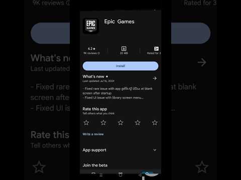 How to download  Epic games on Android