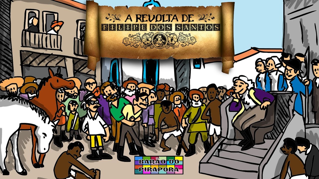 A Revolta de Filipe dos Santos: Desenho Animado