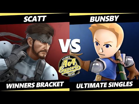 4o4 Smash Night 19 - Scatt (Snake) Vs. Bunsby (Mii Swordfighter) - SSBU Ultimate Tournament