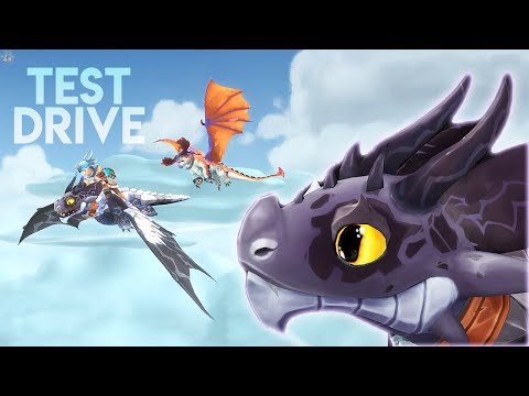 TEST DRIVE with TITAN WING PATCH! (Dreamworks Dragons: Dawn of New Riders)