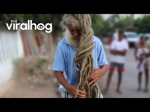 Rastaman with 40-year-old dreadlocks