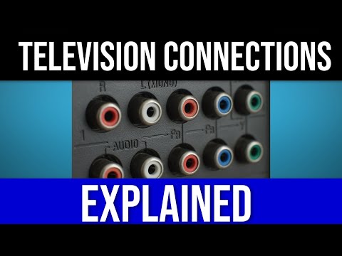 TELEVISION CONNECTIONS EXPLAINED:  RF vs. RCA vs. HDMI... COMPOSITE VS. COMPONENT