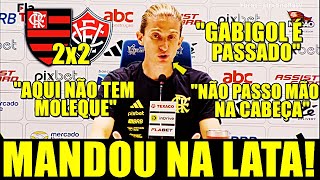 COLETIVA DE FILIPE LUIS APÓS FLAMENGO X VITÓRIA