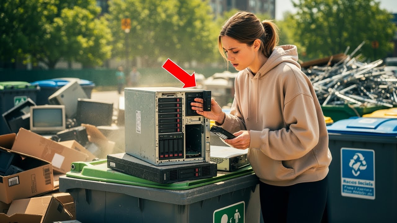 Ashley King Finds A Discarded NAS Server And Uncovers A Fortune While Trying To Recycle It