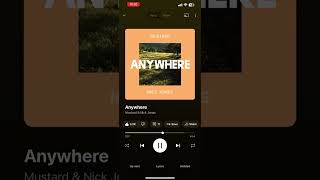 Dj Mustard &amp; Nick Jonas Anywhere Official Audio