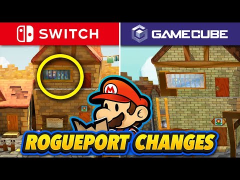 How Rogueport Looks in the Paper Mario TTYD Remake - Changes & Comparison