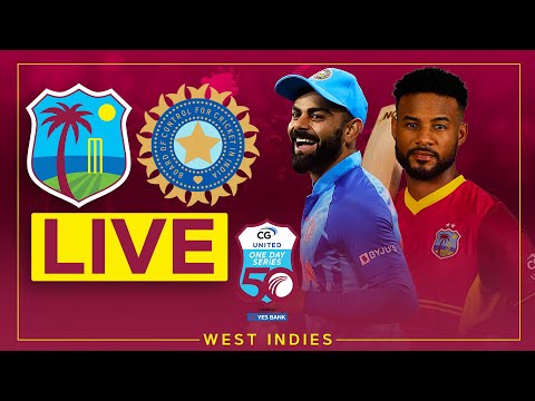 🔴 LIVE | West Indies v India | 2nd CG United ODI powered by Yes Bank