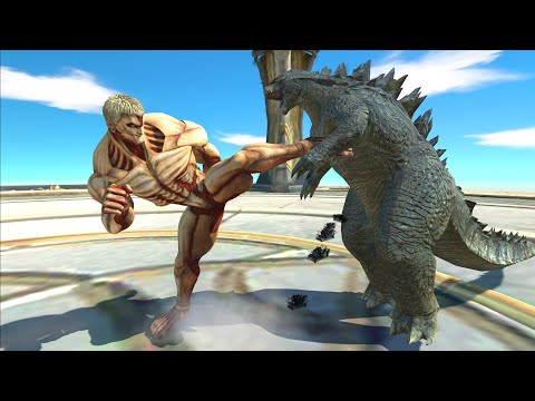 Armored Titan VS Godzilla 2014 - ARBS