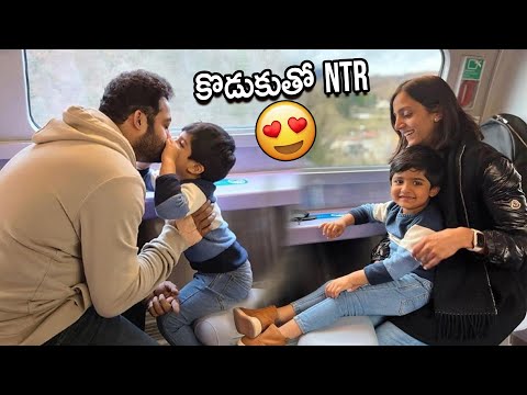 NTR & His Wife Pranathi Playing With Their Children | RRR | NTR With Family | Telugu Tonic
