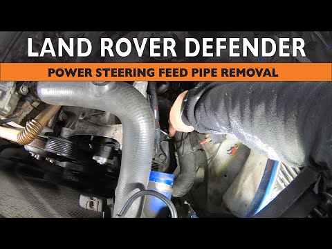 Where to find the power steering hose in the Land Rover LR2
