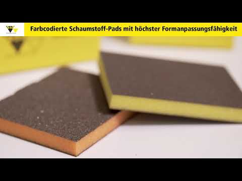 sia-Produkt - siasponge Schleifpad - Farbcodierte Schaumstoff-Schleifmittel