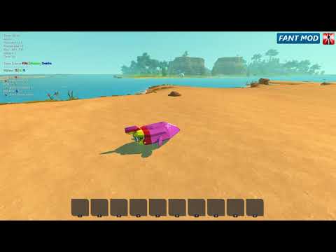 Scrap Mechanic Modded | F-Zero Pink Racer Test