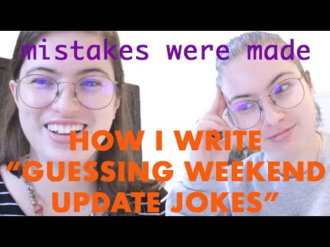 How I Write "Guessing SNL's Weekend Update Jokes" // Behind the Scenes