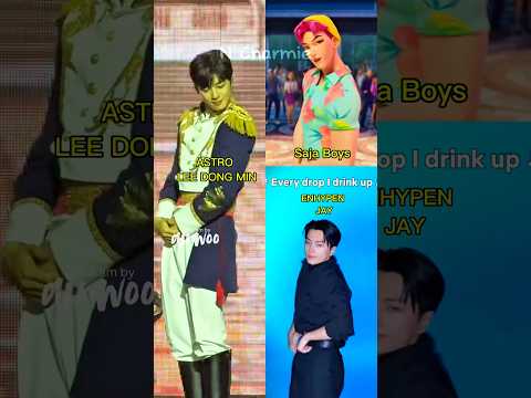 CHA EUN WOO and ENHYPEN JAY did ‘SODA POP’ 😎 #shorts #chaeunwoo #enhypenjay #sodapop #huntrix