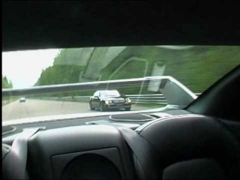 Nissan GT-R R35 Switzer P800(wrong boost settings) vs. M-B CL 65 AMG Evotech(680 hp). Roll on