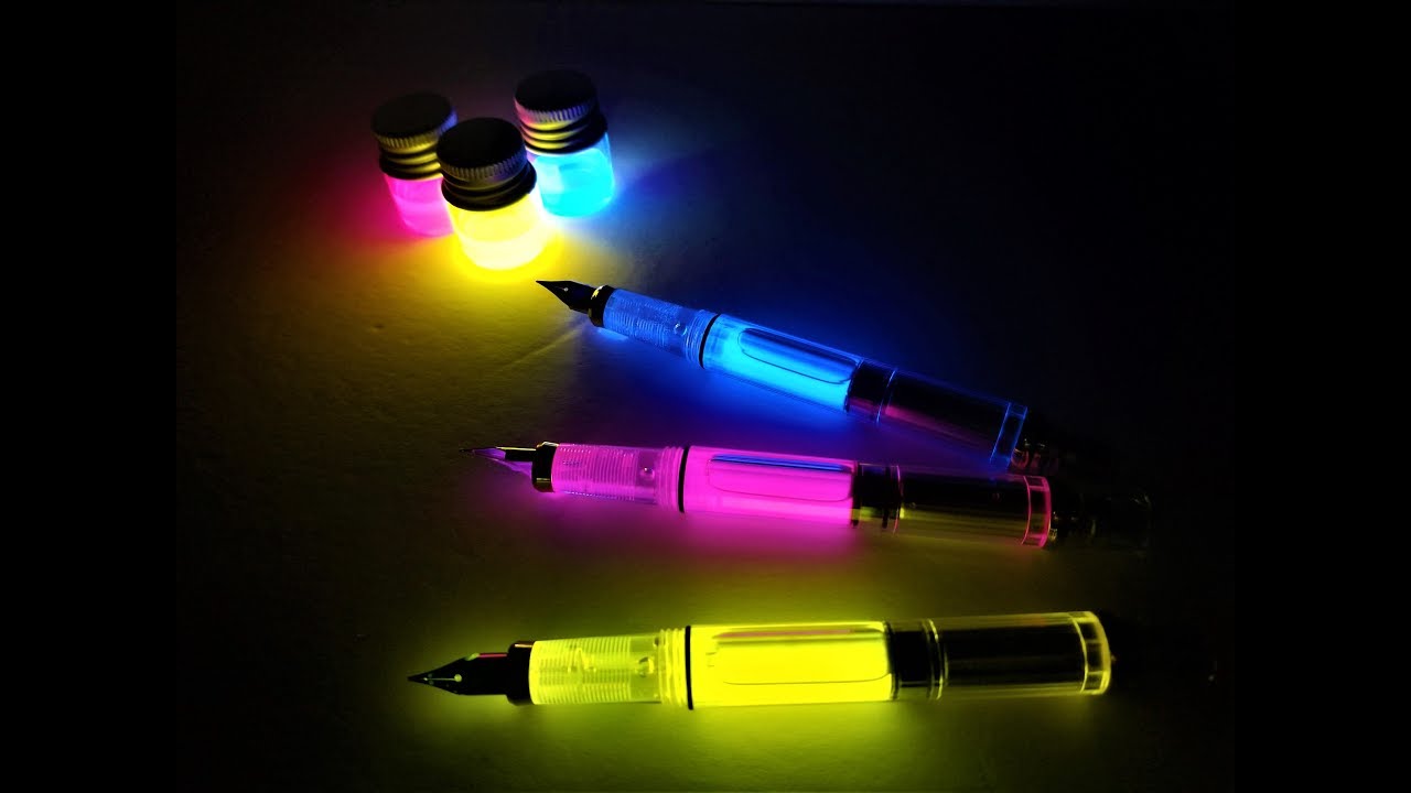 Unleash your creativity. Glow-in-the-dark and Fountain pen
