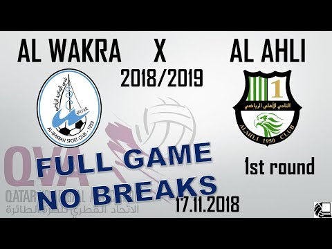 Al Wakra X Al Ahli 3:1 - Qatar Volleyball League 18/19 - (17.11.2018) NO BREAKS, BACK VIEW