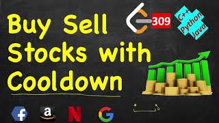 YouTube video 'Best Time to Buy and Sell Stock with Cooldown | LeetCode 309 | C++, Java, Python'