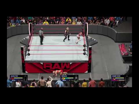 WWE 2k19 Alicia Fox vs. Natalya vs. Mandy Rose RAW