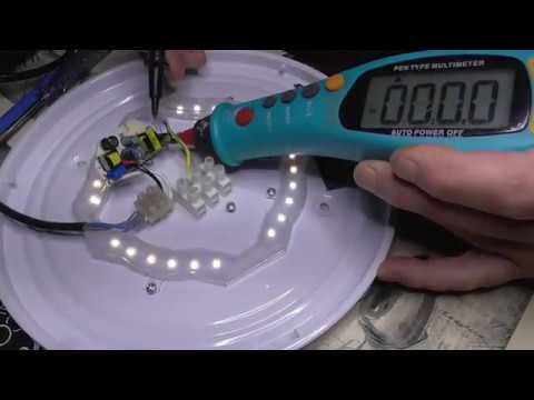 Led Decken Leuchte flackert DIY auch fest verbaute LED kann man reparieren