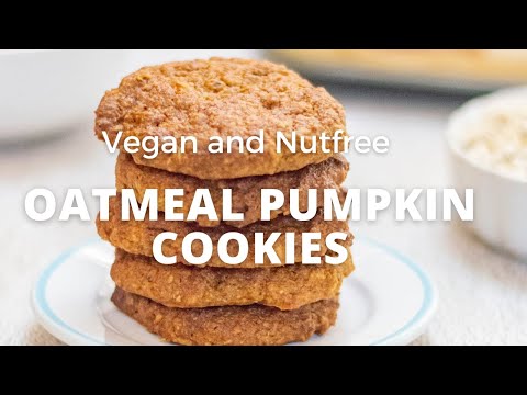 Oatmeal Pumpkin Cookies | Vegan Oatmeal Cookies - Flavours Treat
