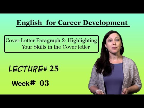 English for Career Development l Lecture 25