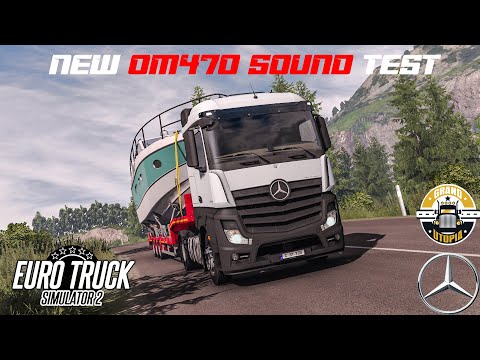 MY FIRST ACTROS SOUND! | ETS2 1.39 | Grand Utopia | Mercedes Actros MP4 1846 | Saint-Angel - Monteil