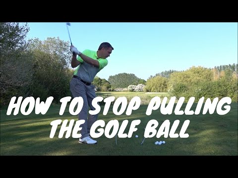 Part of a video titled How to Stop Pulling the Golf Ball - YouTube