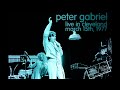 Peter Gabriel Car Tour Live In Cleveland March 15th 1977