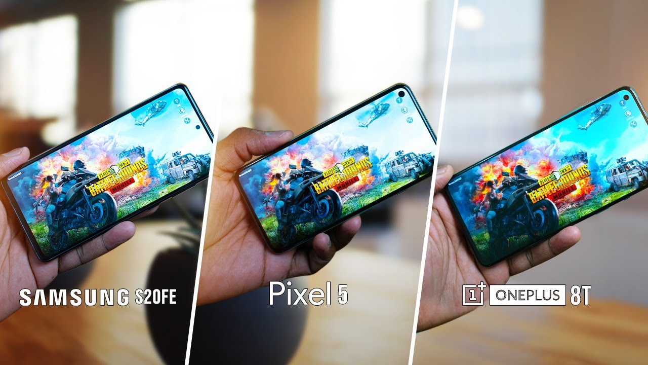 OnePlus 8T vs Pixel 5 vs Galaxy S20 FE | Gaming & Speaker !