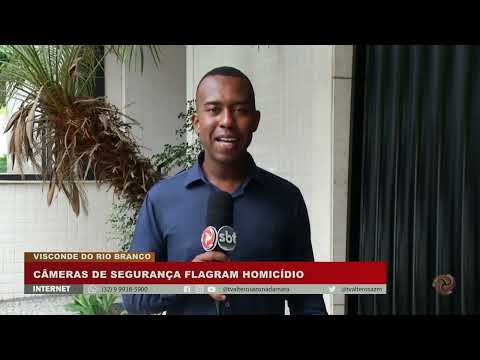 Câmeras de segurança flagram homicídio em Visconde do Rio Branco