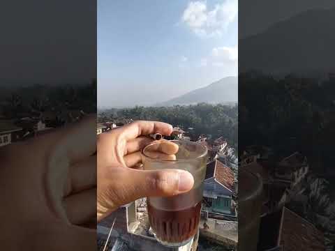 menikmati pagi di kampung halaman dengan segelas kopi #shorts #lagusunda #kampung
